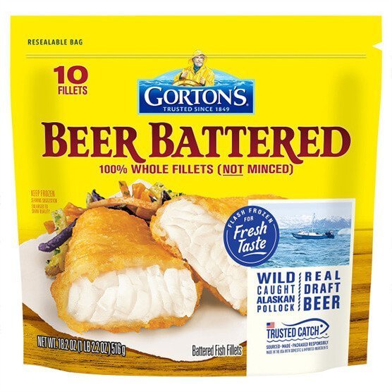 Gortons Beer Battered Whole Fillets